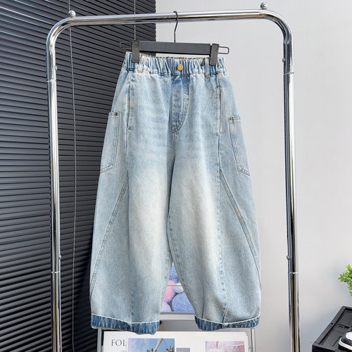 唛池童装男女童宽松牛仔裤