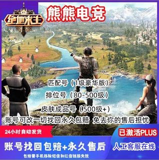 绝地求生pubg80级竞技排位号steam吃鸡500级成品号绝地求生账号