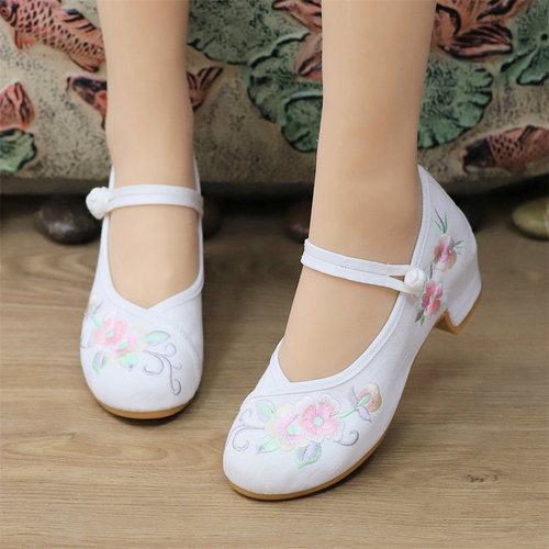 绣花鞋古风古装汉服鞋软底中国风