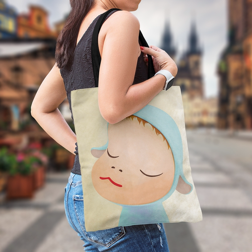 梦游娃娃时尚拉链布包定制帆布包