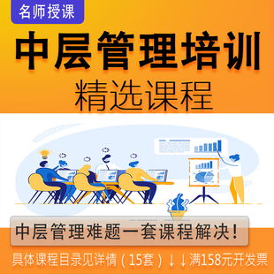企业管理培训课程 中层团队建设领导力执行力培训视频讲座