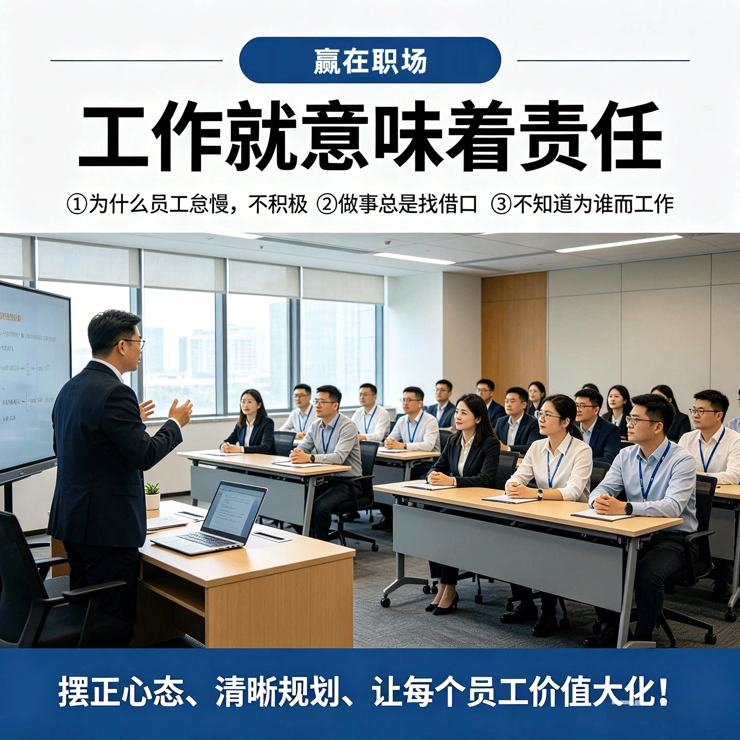 企业新员工入职责任心培训课程心态执行力执行力提升视频教程