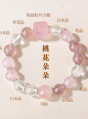 2026年马年新款财源滚滚手串天然黄塔晶紫水晶金虎眼多宝水晶手链