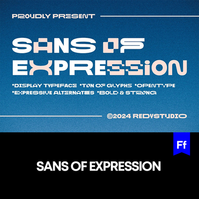 Sans of Expression 时尚无衬线英文字体logo标识排版版式字体mac