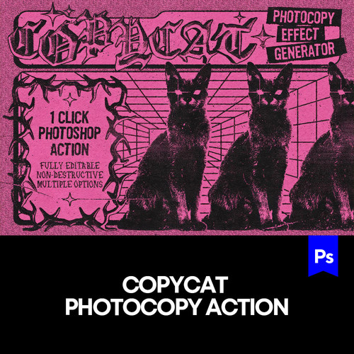 复古做旧磨砂颗粒脏乱做旧海报传单专辑封面特效生成动作ps插件