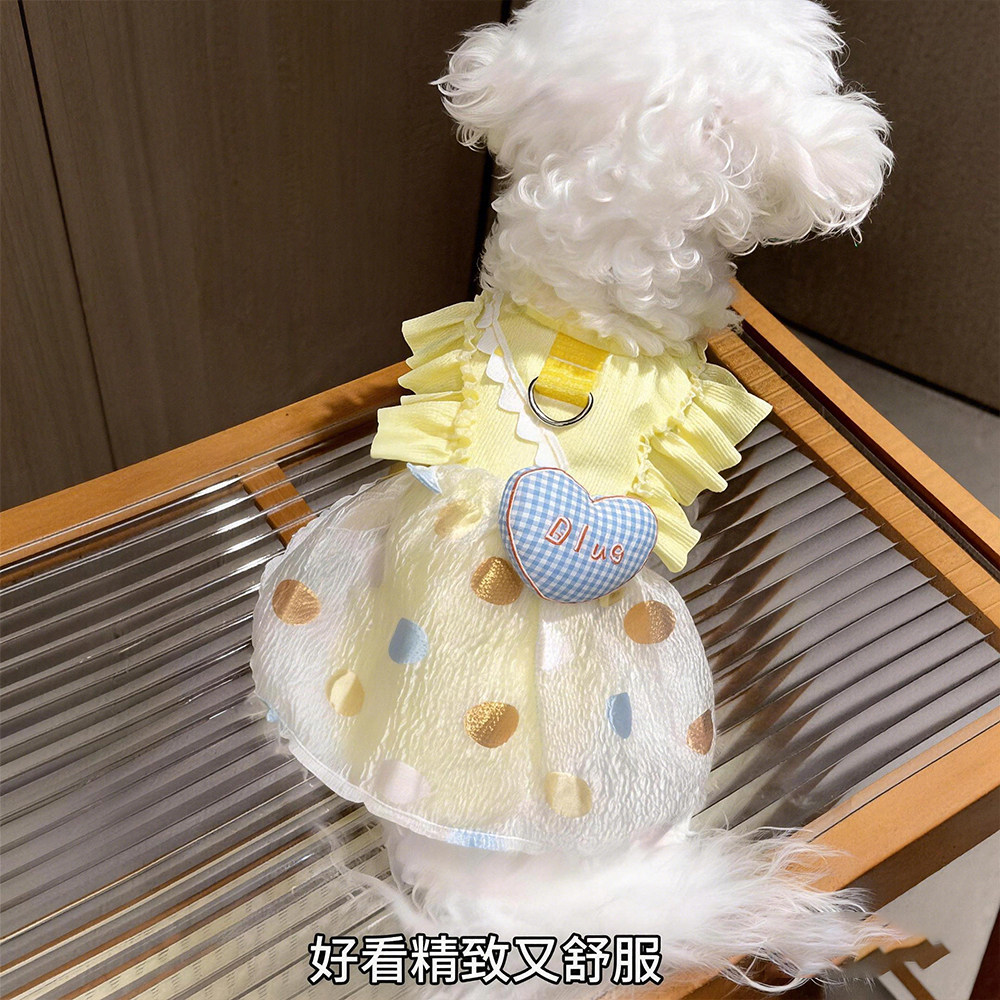 小狗狗衣服春夏装比熊公主裙冰丝狗宠物服装/雨衣