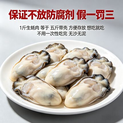 南澳生蚝肉 去壳纯肉 无沙免洗 新鲜冷冻 火锅烧烤食材 坏单包赔