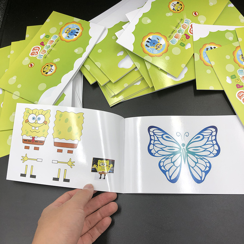 3d打印笔小画册 新款临摹板图纸 过膜加厚模仿作品纸