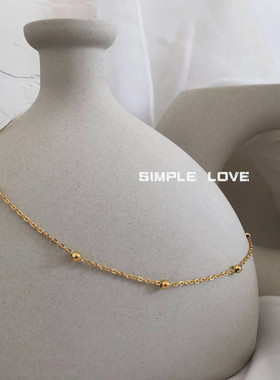 金珠百搭INS人气网红锁骨链