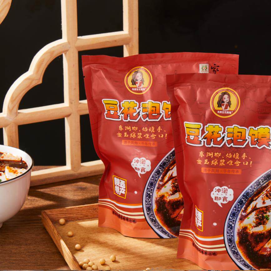 陕西特产豆花泡馍速食免煮