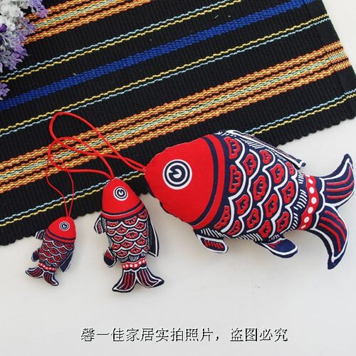 布络品牌挂件彩鱼纯棉原单手机链
