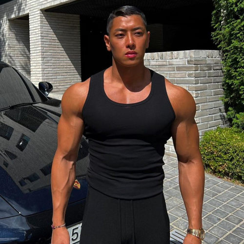 230克工字背心弹力速干男紧身衣