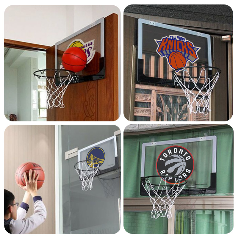 迷你小篮球框家用挂扣室内家用免打孔投篮球框儿童娱乐移动篮板