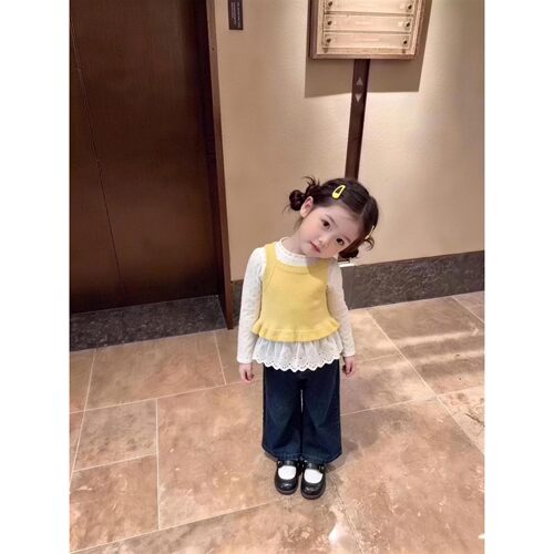 春秋韩版圆点套头女套装新款连衣裙针织洋气