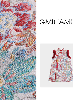 女童红色年服夹棉汉服背心裙冬季2026新款儿童国风新中式改良裙子