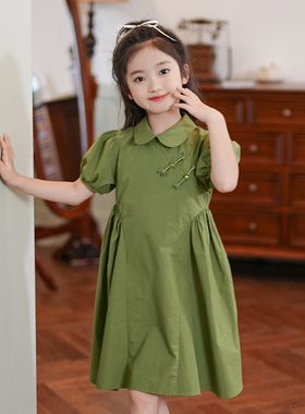 清仓--80084女童连衣裙2025新款小女孩洋气公主裙子童装夏款礼服