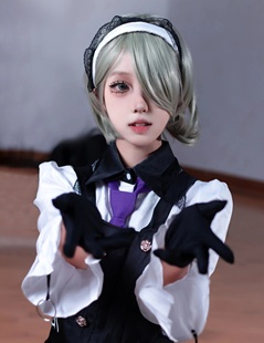 弹丸论破V3东条斩美cos服东条斩美cos东条斩美cos假发弹丸论破cos