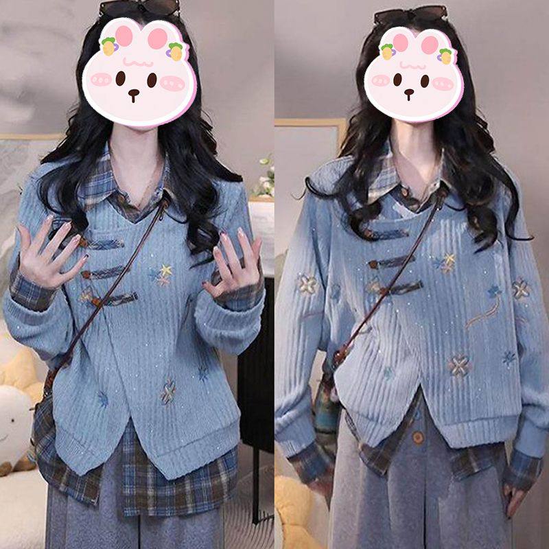 大码微胖时尚休闲假两件条纹卫衣女秋季2025新款胖mm宽松显瘦上衣,女装/女士精品,毛衣,淘宝优惠券,粉丝福利购,淘宝优惠卷