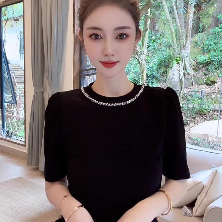 欧洲站打底衫短袖t恤女2026新款夏季洋气显瘦修身独特上衣超好看