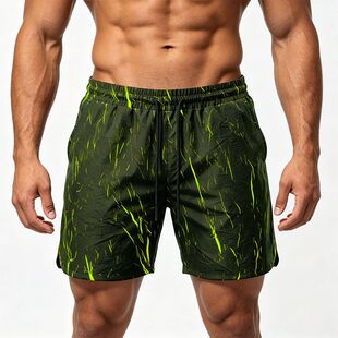 Men summer fashion camouflage shorts quick dry beach shorts