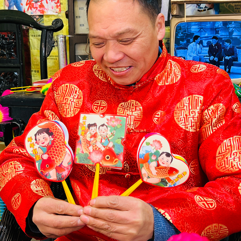 刘氏翻花非遗手工传统玩具纸翻花翻里花国潮民俗变花喜庆
