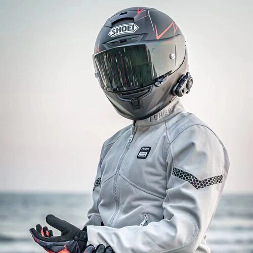 夏季骑行服男赛车骑士网眼防摔