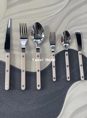 【S家复刻平替】高颜值西餐刀叉勺ins风餐具勺子水果叉子甜品勺