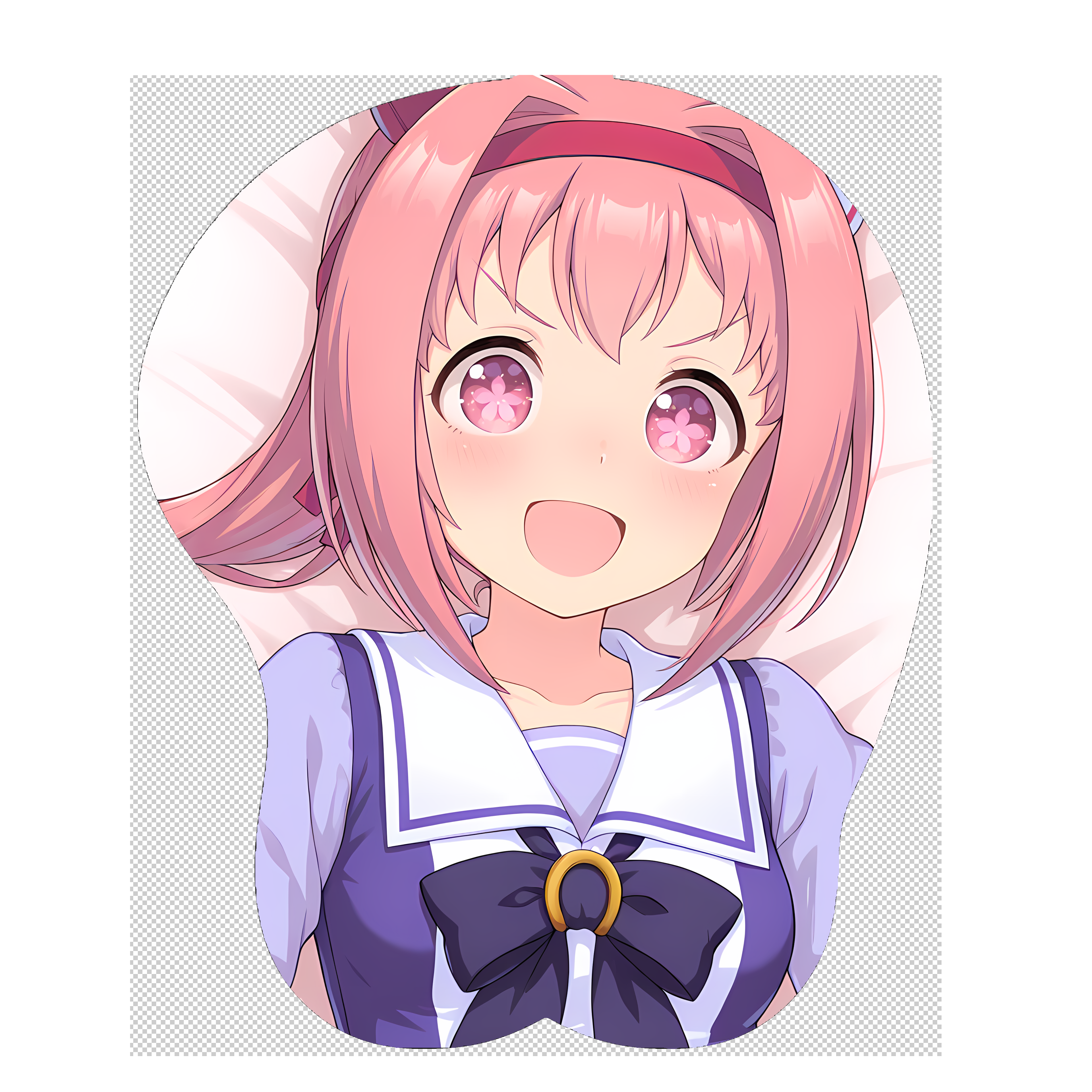 原创-3d胸部立体硅胶鼠标垫定制赛马娘 乌拉拉二次元游戏动漫周边