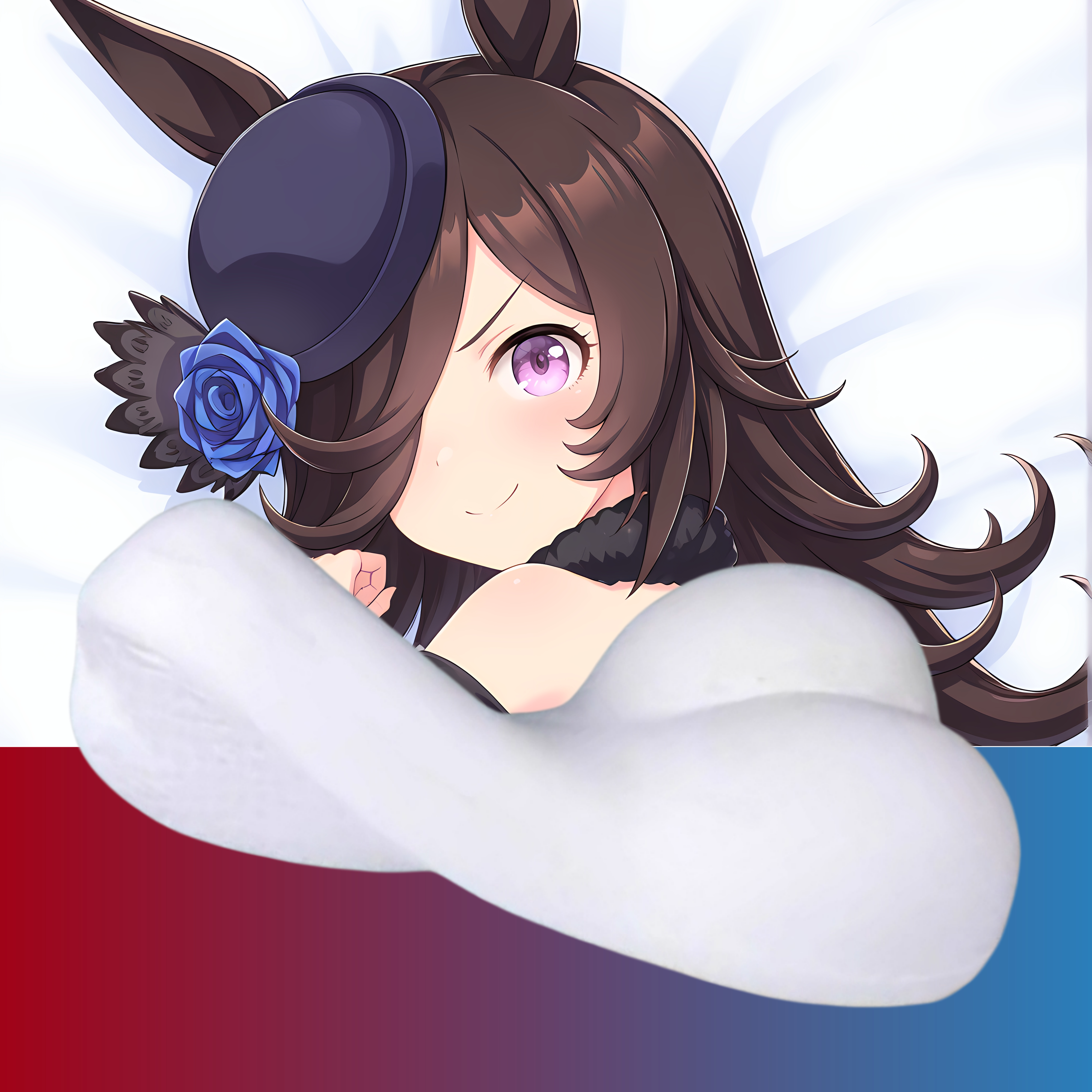 原创-半身异形抱枕人形小靠枕头赛马娘米浴二次元游戏动漫