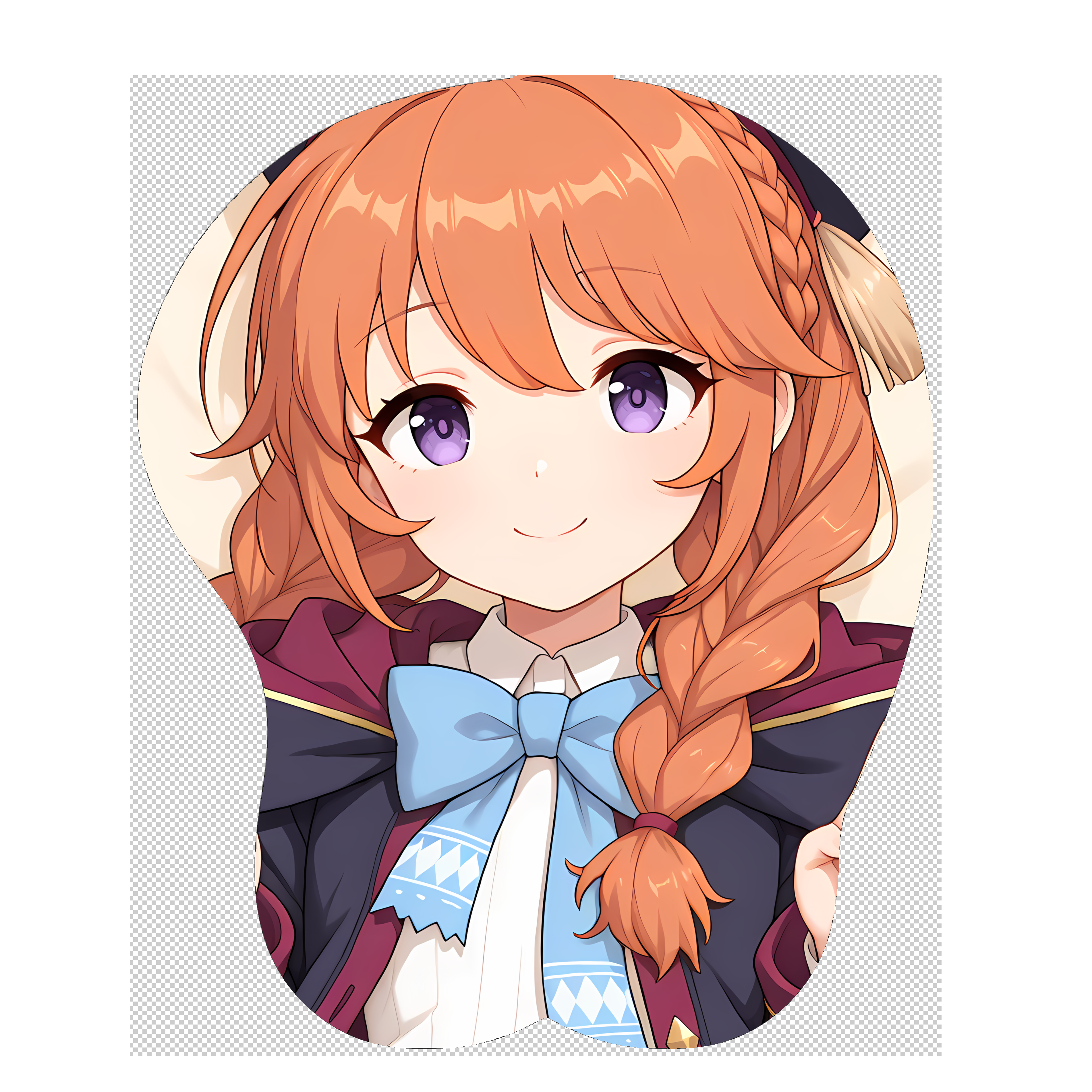 原创-3d胸部立体硅胶鼠标垫定制公主连结 尤尼 二次元动漫周边