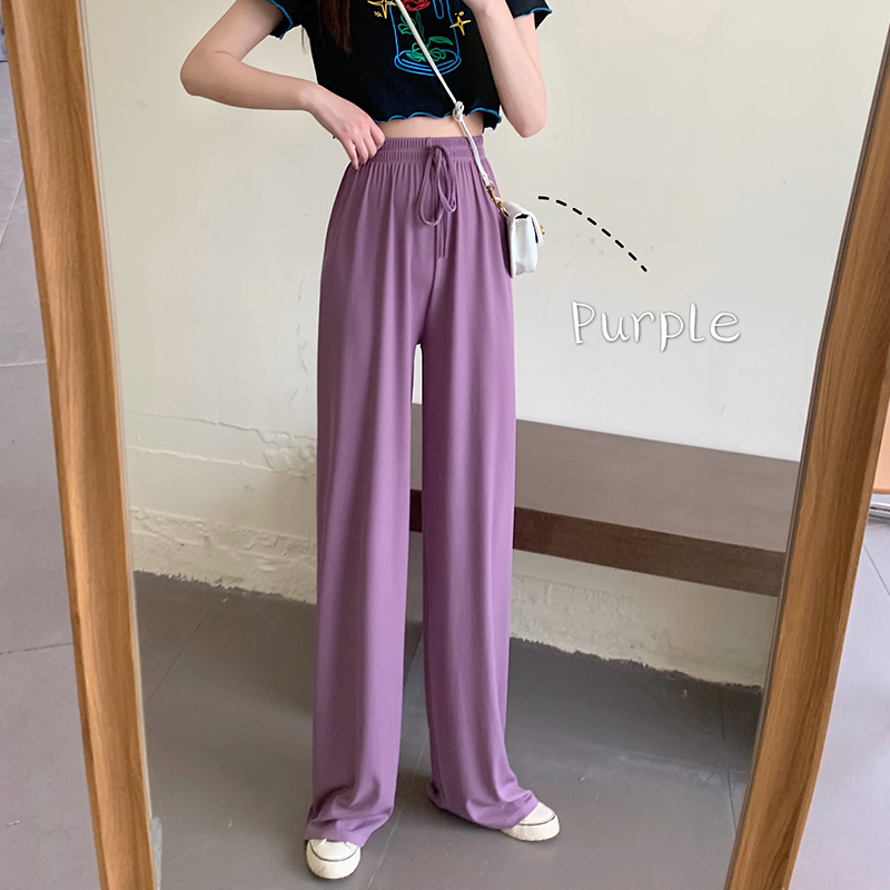 Real shot real price Korean wide leg pants floor pants casual pants