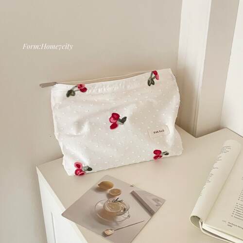 ins风樱桃图案化妆包少女心