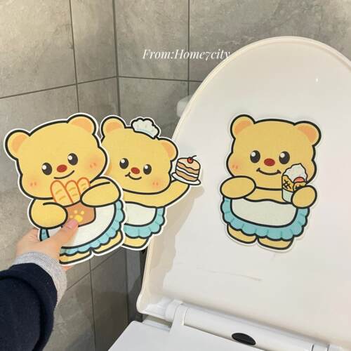 可爱黄油小熊香味马桶贴纸