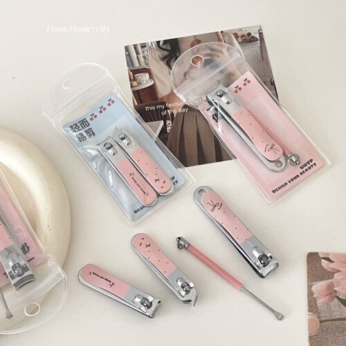 蝴蝶结少女心美甲工具便携指甲刀