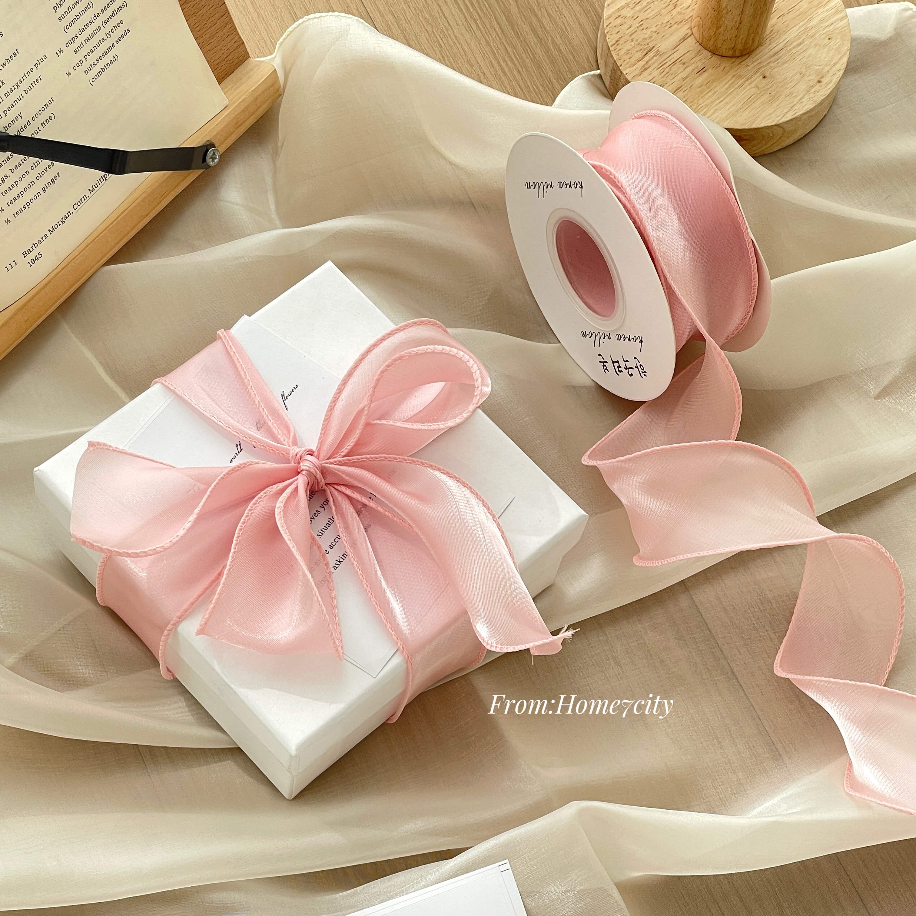 人鱼姬缎面鱼尾纱布艺微闪丝带