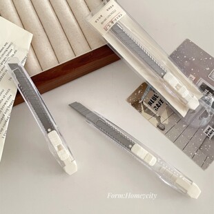 ins风简约透明美工刀拆快递神器开箱刀学生小刀便携手工刀