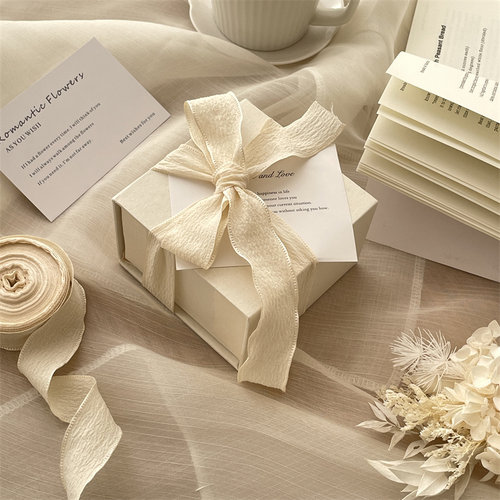 韩系窄版褶皱丝带礼物包装绳子