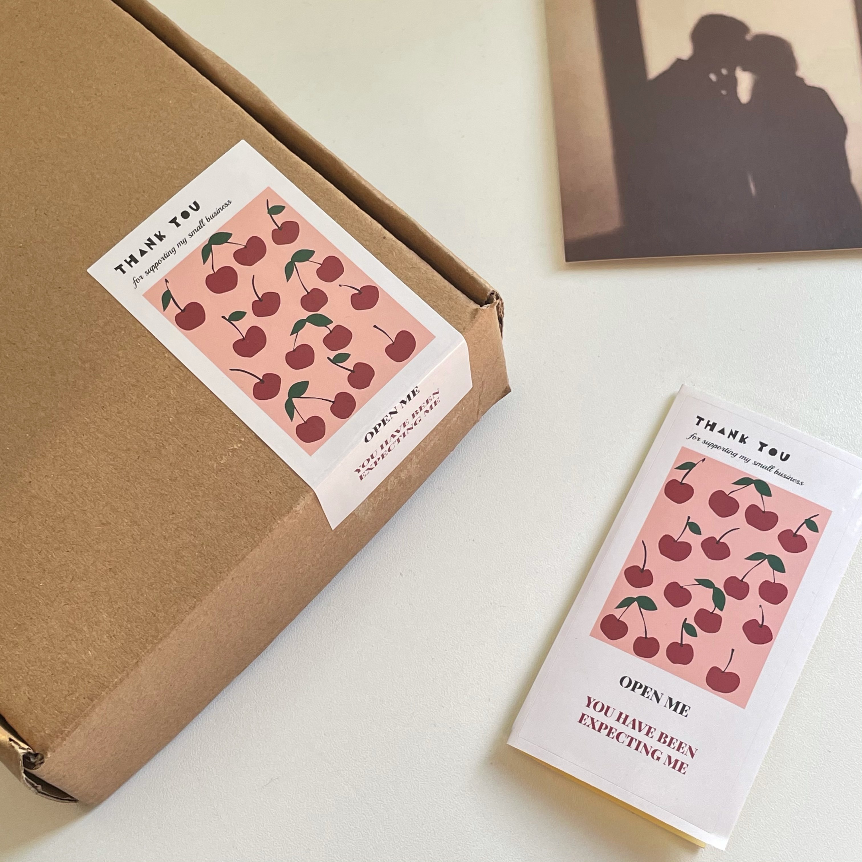 ins风彩色创意封口贴纸箱装饰贴纸50贴一包耐用长方形贴纸标签贴