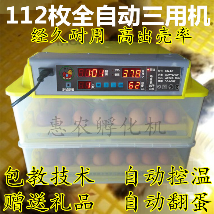 家用全自动孵蛋器56枚蛋坑电浮孵化机 48型滚轴双电机