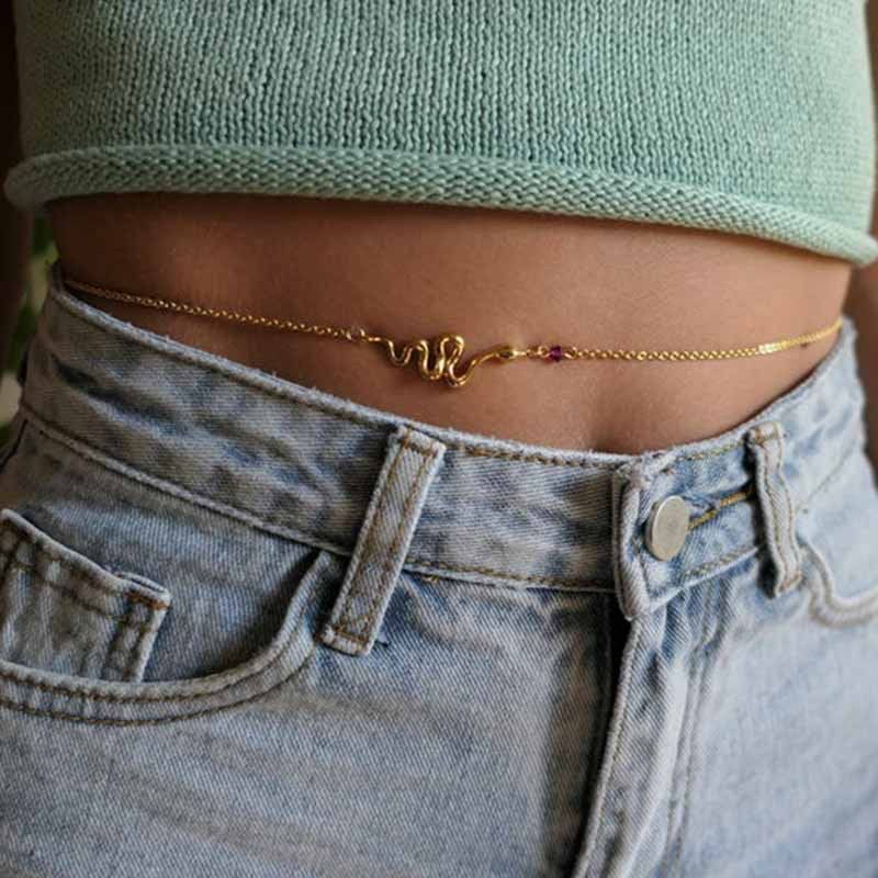 欧美潮流夸张几何蛇形腰链 沙滩简约复古元素链条腰饰女,饰品/流行首饰/时尚饰品新,其它首饰,淘宝优惠券,粉丝福利购,淘宝优惠卷