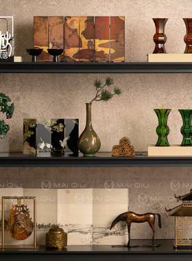 宋代美学高级感会所办公室陈列艺术装饰样板间茶室新中式国风摆件