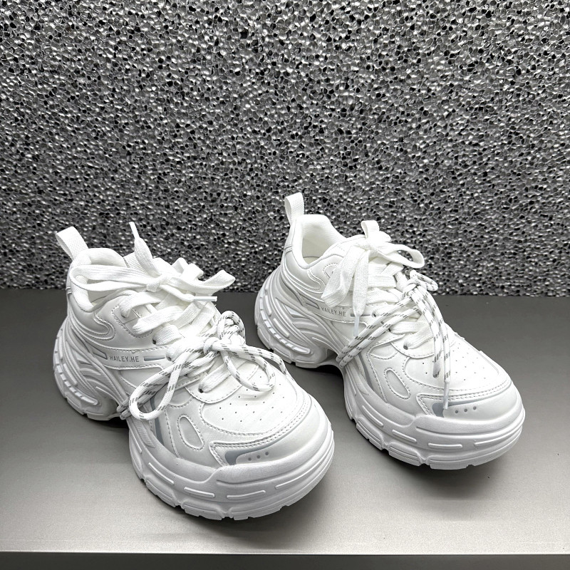 欧洲站女鞋2026年早春新款欧货圆头厚底时尚休闲鞋女松糕底老爹鞋,女鞋,时尚休闲鞋,淘宝优惠券,粉丝福利购,淘宝优惠卷