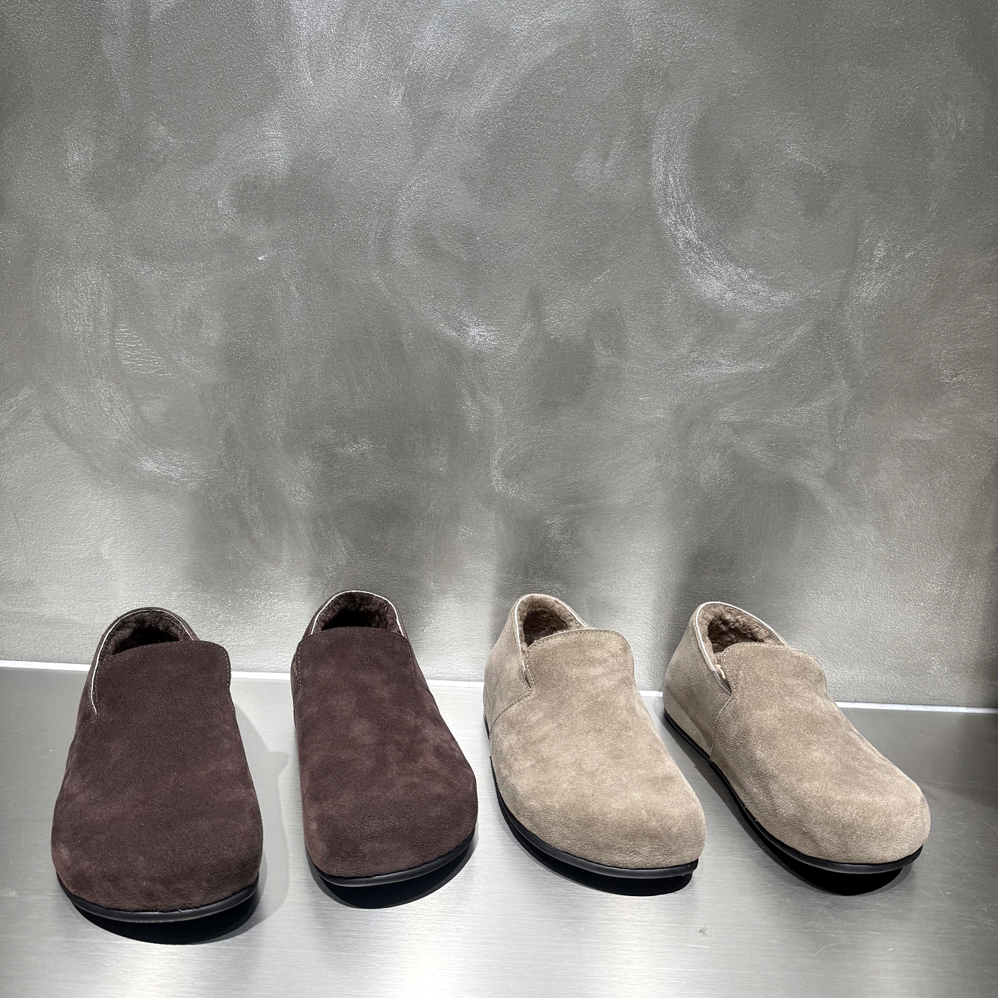 欧货真皮羊毛加绒保暖乐福鞋女