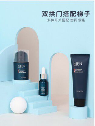 几何体拍照道具鞋子产品化妆品创意拍摄立方体摄影纯白色陈列道具