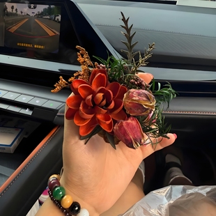 成品客廳組合 云南干花冰箱貼創意國風手工天然植物干花擺件爆款