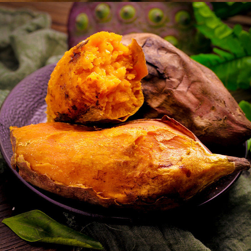 六鳌红心蜜薯9斤包邮新鲜地瓜农家沙地自种红番薯甜糯