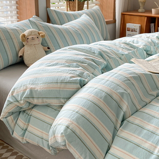 水洗棉纯棉被套单件全棉100被罩被单人150x200x230cm学生宿舍夏季