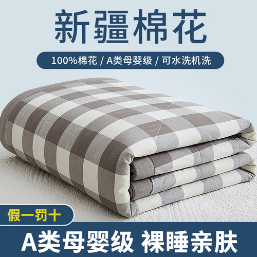 100%新疆棉空调被夏凉被