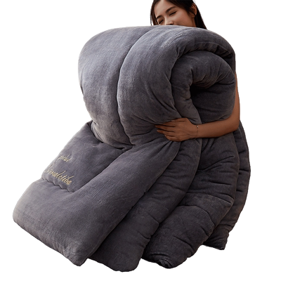 牛奶绒被子冬被加厚10斤双面绒