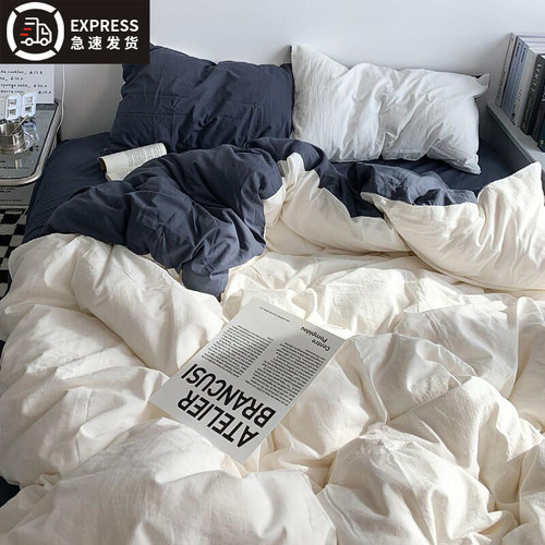 春夏ins四件套全棉纯棉床上用品